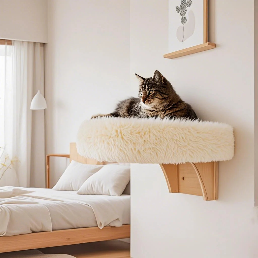 Coussin moelleux murale pour chat
