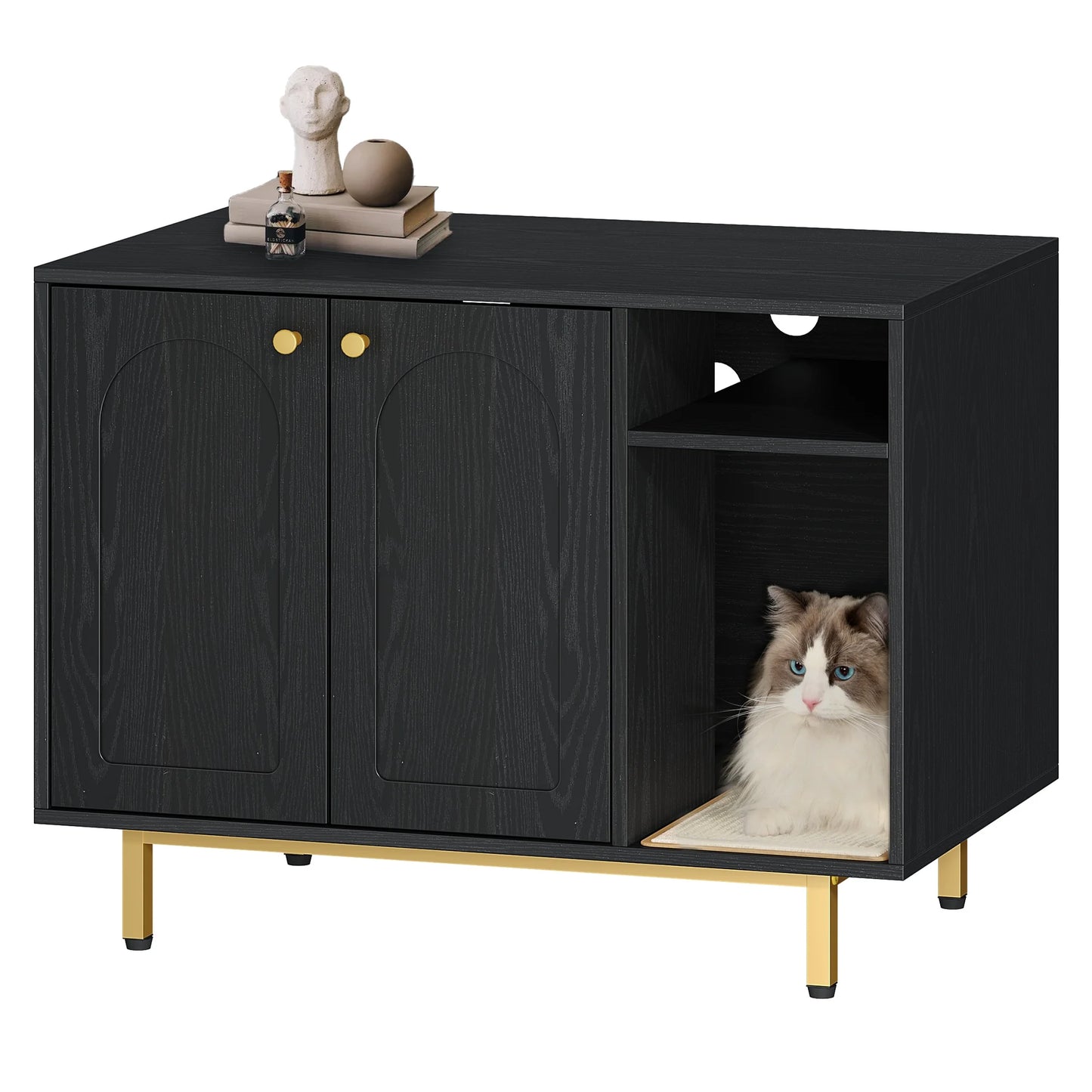 Meuble Litière Design 80cm : La cachette