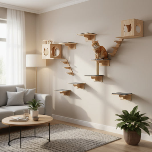 Set de 9 pièces - Parcours mural complet pour chat