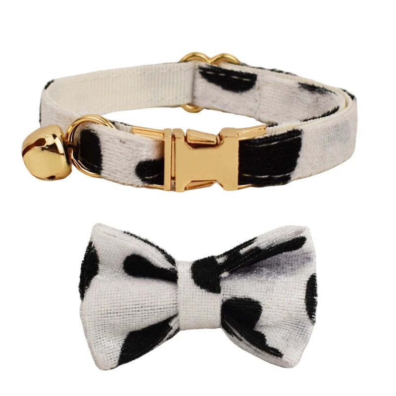 Collier Chat Personnalisé Motif - Imprimé Vachette