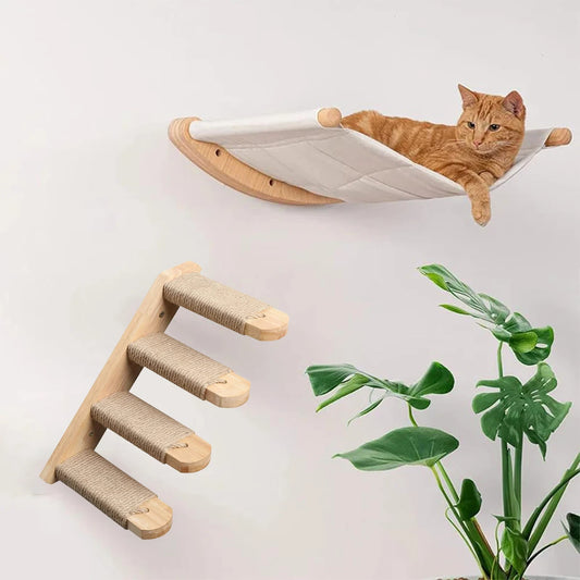 Set de 2 pièces - Parcours mural complet pour chat