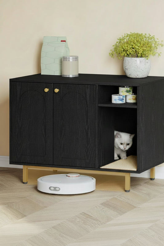 Meuble Litière Design 80cm : La cachette