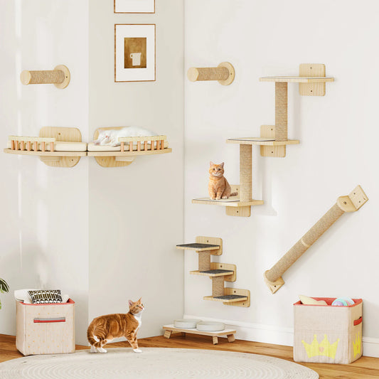 Set de 7 pièces - Parcours mural complet pour chat