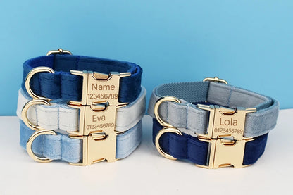 "Les nuances de bleu" - Collier à personnaliser