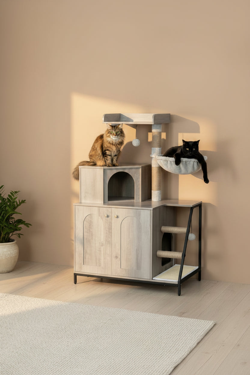 Cache litière et arbre à chat : Le Refuge du Petit Prince